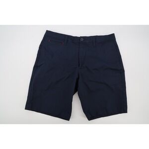 Untuckit Men's 32 Chino Golf Shorts‎ Navy Flat Front Inseam 9"